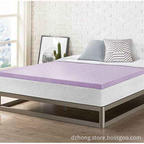 2.5" Lavender Infused Memory Foam Topper Queen